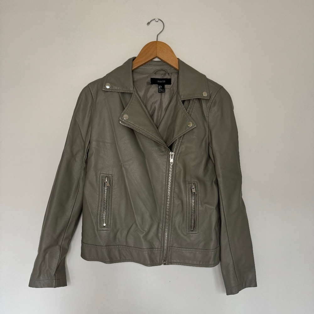 Forever 21 Vegan Leather Biker Jacket